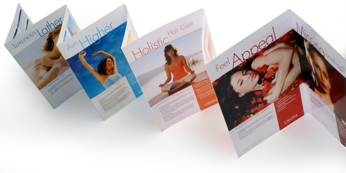 Croda branding - marketing leaflet design