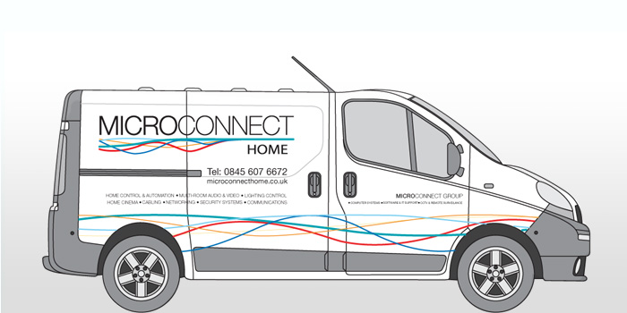 Microconnect - van livery design