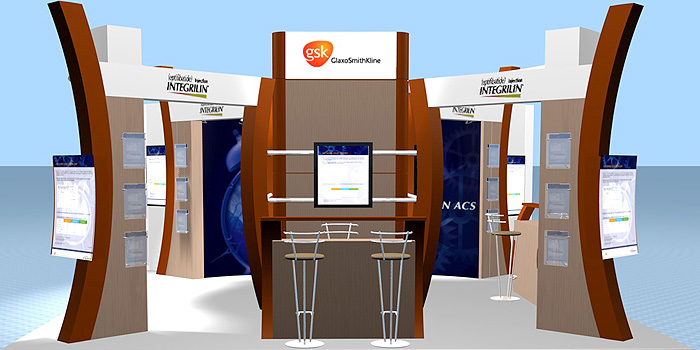 GSK stand - exhibition design 1