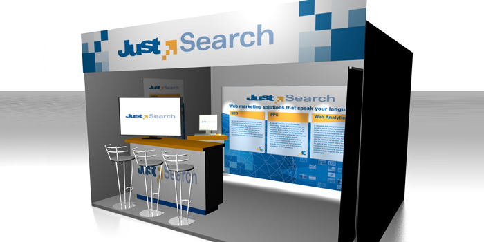 Just Search stand - exhibition design 5