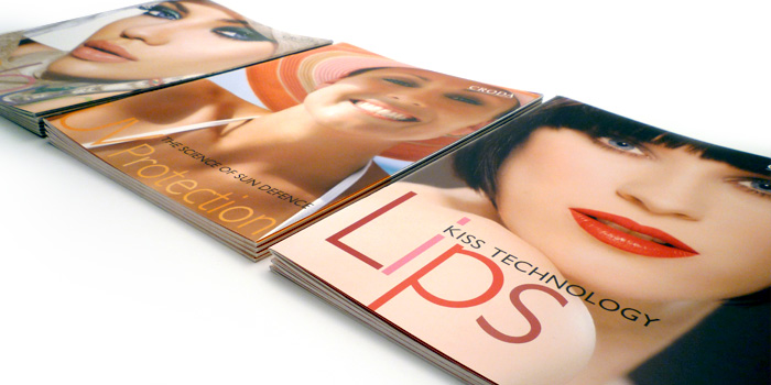 Croda lips and sun brochures - print design 2