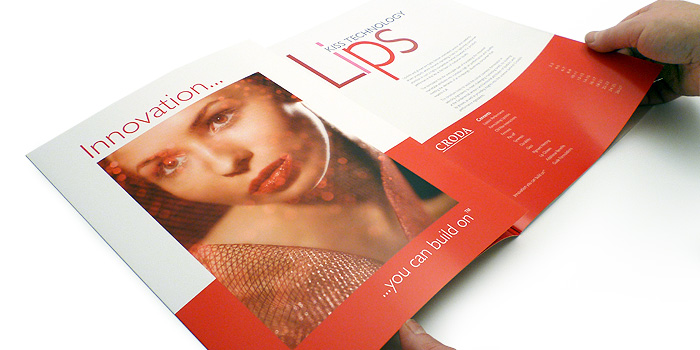 Croda lips and sun brochures - print design 4