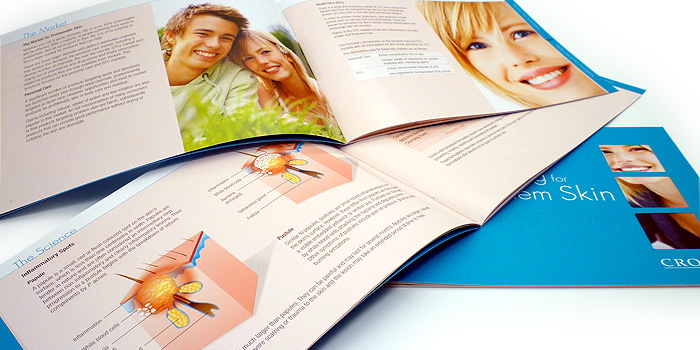 Croda skin brochure - print design 4